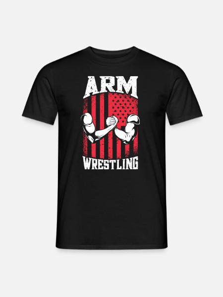 Arm Wrestling - Armdrücken - Men's T-Shirt - black