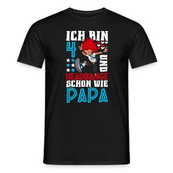 Ich bin 4 - Mädchen Rocker - Männer T-Shirt - Schwarz - Vorne - AI Model Male 178 light (178cm)