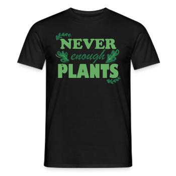 JAMAIS ASSEZ PLANTES - Plantes d’intérieur - T-shirt homme - noir - Devant - AI Model Male 178 light (178cm)