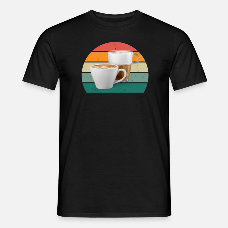Boisson de machine à café Café café en grains de café - T-shirt homme - noir
