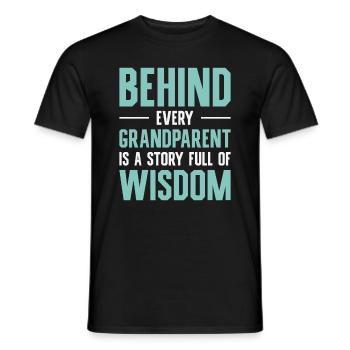 Ruhestand Leben Zitat Lektion Großeltern Weisheit - Männer T-Shirt - Schwarz - Vorne - AI Model Male 178 light (178cm)