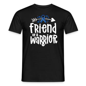 Friend Of A Warrior Support Team Darmkrebs - Männer T-Shirt - Schwarz - Vorne - AI Model Male 178 light (178cm)