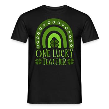 Eine Glückliche Lehrerin Schulpädagoge St. - Männer T-Shirt - Schwarz - Vorne - AI Model Male 178 light (178cm)