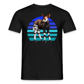 Süßes Okapi - Männer T-Shirt - Schwarz - Vorne - AI Model Male 178 light (178cm)