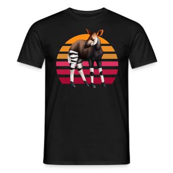 Süßes Okapi - Männer T-Shirt - Schwarz - Vorne - AI Model Male 178 light (178cm)