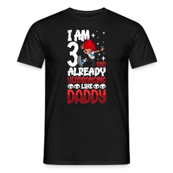 Ich bin 3 - Mädchen Rocker - Männer T-Shirt - Schwarz - Vorne - AI Model Male 178 light (178cm)