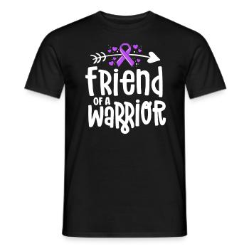 Friend Of A Warrior Support Team Alzheimers - Men's T-Shirt - black - Front - AI Model Male 178 light (178cm)