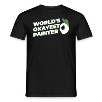 Peinture Art Peintre Artiste Art - T-shirt homme - noir - Devant - AI Model Male 178 light (178cm)
