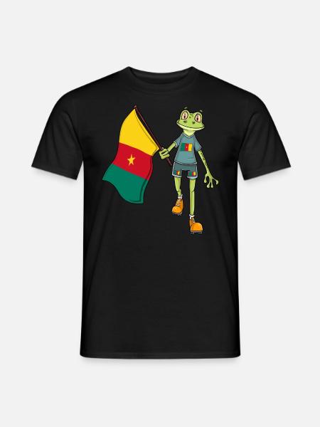 Cameroonian Fan Frog - Men's T-Shirt - black