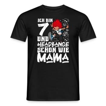 I' - Girl Rocker - Men's T-Shirt - black - Front - AI Model Male 178 light (178cm)