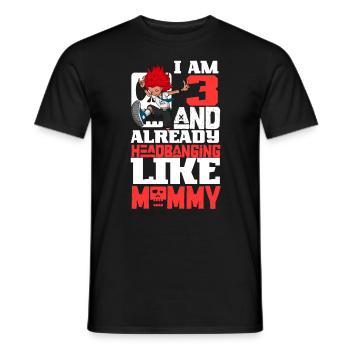 I’m 3 - Girl Rocker - T-shirt homme - noir - Devant - AI Model Male 178 light (178cm)