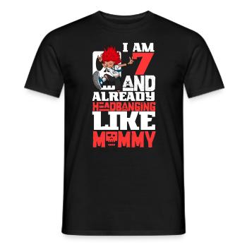 I' - Girl Rocker - Men's T-Shirt - black - Front - AI Model Male 178 light (178cm)