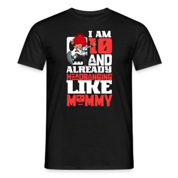 J’ai 10 ans - Girl Rocker - T-shirt homme - noir - Devant - AI Model Male 178 light (178cm)