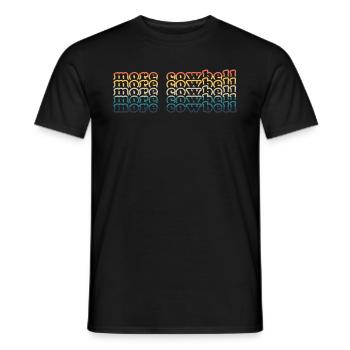 Mehr Kuhglocke lustiger Retro mehr Kuhbell - Männer T-Shirt - Schwarz - Vorne - AI Model Male 178 light (178cm)