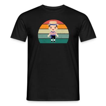 Italiens Italie Rome Turin Naples Venise Pâtes - T-shirt homme - noir - Devant - AI Model Male 178 light (178cm)