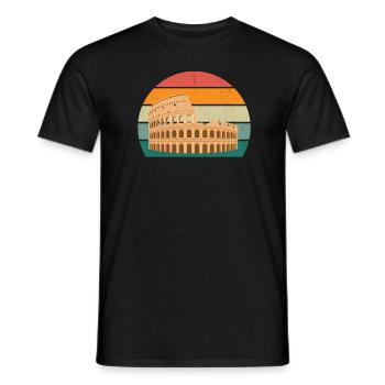 Italiens Italie Rome Turin Naples Venise Pâtes - T-shirt homme - noir - Devant - AI Model Male 178 light (178cm)