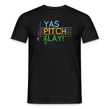 Opera Singer Vocalist Voice Pitch Choir Show - Men's T-Shirt - black - Front - AI Model Male 178 light (178cm)