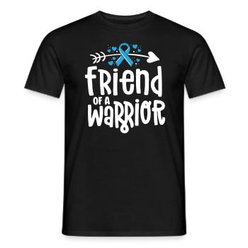 Ami d’un guerrier Équipe de soutien Cancer de la prostate - T-shirt homme - noir - Devant - AI Model Male 178 light (178cm)