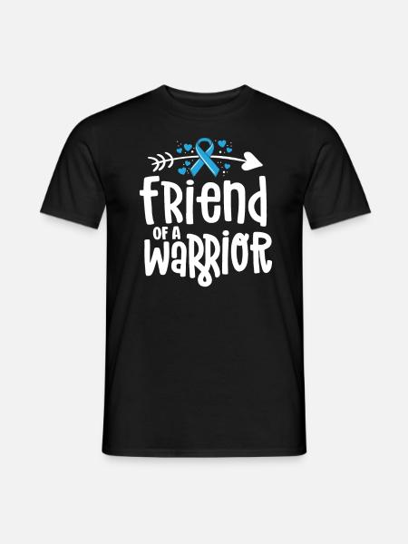 Friend Of A Warrior Support Team Prostate Cancer - Men's T-Shirt - black