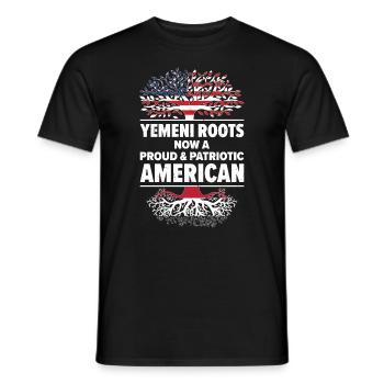 Geborener Jemenit Jemen Amerikaner USA - Männer T-Shirt - Schwarz - Vorne - AI Model Male 178 light (178cm)
