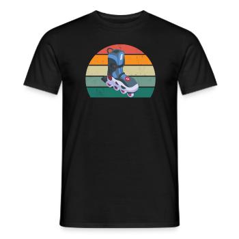 Patineur à roues alignées Patineur à roues alignées Patineurs à roues alignées - T-shirt homme - noir - Devant - AI Model Male 178 light (178cm)