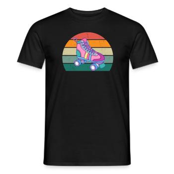 Patineur à roues alignées Patineur à roues alignées Patineurs à roues alignées - T-shirt homme - noir - Devant - AI Model Male 178 light (178cm)