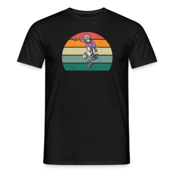 Patineur à roues alignées Patineur à roues alignées Patineurs à roues alignées - T-shirt homme - noir - Devant - AI Model Male 178 light (178cm)