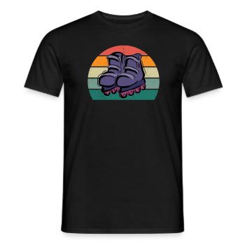 Patineur à roues alignées Patineur à roues alignées Patineurs à roues alignées - T-shirt homme - noir - Devant - AI Model Male 178 light (178cm)