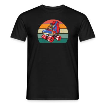 Inline skating Skater Skater Inline skating Roller skates - Men's T-Shirt - black - Front - AI Model Male 178 light (178cm)