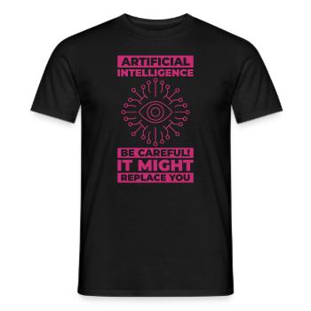 AI Maschinelles Lernen Computer Geek Technologie - Männer T-Shirt - Schwarz - Vorne - AI Model Male 178 light (178cm)