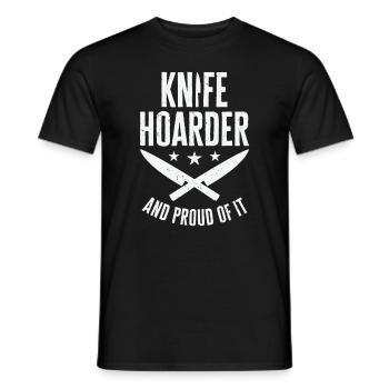 Messersammler Messer Sammeln - Männer T-Shirt - Schwarz - Vorne - AI Model Male 178 light (178cm)