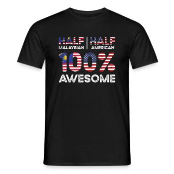 Born Malaysian Malaysia American USA Citizenship - Men's T-Shirt - black - Front - AI Model Male 178 light (178cm)