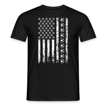 American Sports Soccer Flag Football Athletic - T-shirt homme - noir - Devant - AI Model Male 178 light (178cm)