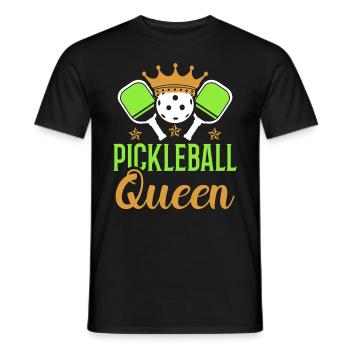 Pickleball-königin Paddel-sport Spiel Spieler - Männer T-Shirt - Schwarz - Vorne - AI Model Male 178 light (178cm)