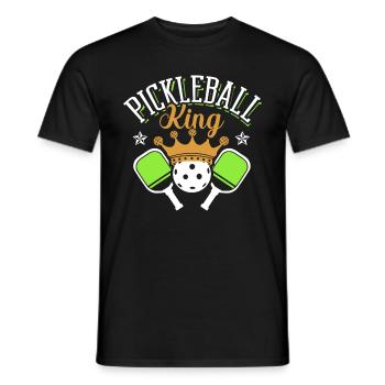Pickleball King Paddle Sports Game Player - T-shirt homme - noir - Devant - AI Model Male 178 light (178cm)
