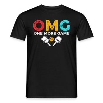 Omg One More Game Paddle Sports Pickleball - T-shirt homme - noir - Devant - AI Model Male 178 light (178cm)