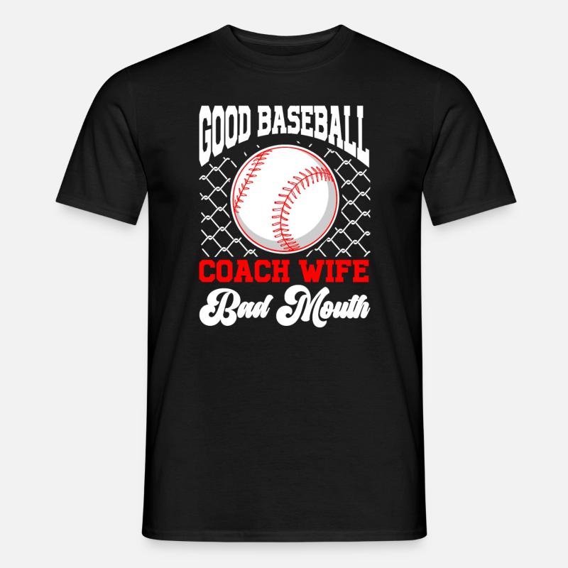 Baseball-Trainerin Ehefrau Berufstätige Mutter - Männer T-Shirt - Schwarz