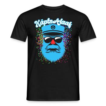 Fastnacht - Karneval - Kapitän Alaaf - Spruch - Männer T-Shirt - Schwarz - Vorne - AI Model Male 178 light (178cm)
