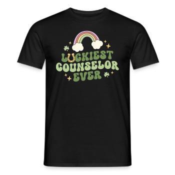 Glücklichster Berater aller Zeiten Berater Retro St Patricks - Männer T-Shirt - Schwarz - Vorne - AI Model Male 178 light (178cm)