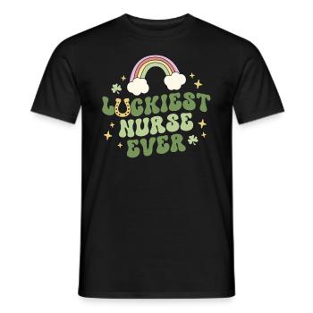 Glücklichste Krankenschwester aller Zeiten Nicu Er Peds Retro Krankenschwester St - Männer T-Shirt - Schwarz - Vorne - AI Model Male 178 light (178cm)
