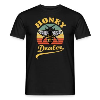 Bienenflüsterer - Biene - Imker- Honig Dealer - Männer T-Shirt - Schwarz - Vorne - AI Model Male 178 light (178cm)