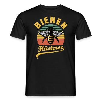 Bienenflüsterer - Biene - Imker- Honig - Männer T-Shirt - Schwarz - Vorne - AI Model Male 178 light (178cm)