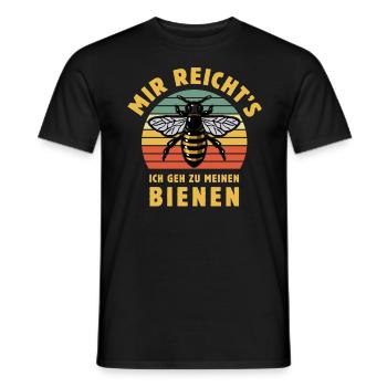 Bienenflüsterer - Biene - Imker- Mir reicht's - Männer T-Shirt - Schwarz - Vorne - AI Model Male 178 light (178cm)