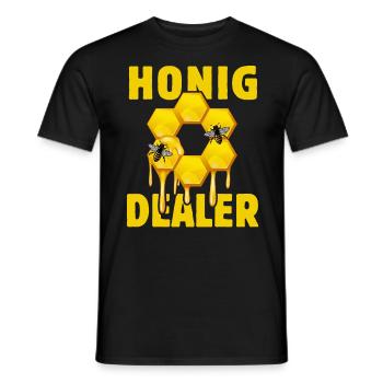 Bienenflüsterer - Biene - Imker- Honigdealer - Männer T-Shirt - Schwarz - Vorne - AI Model Male 178 light (178cm)