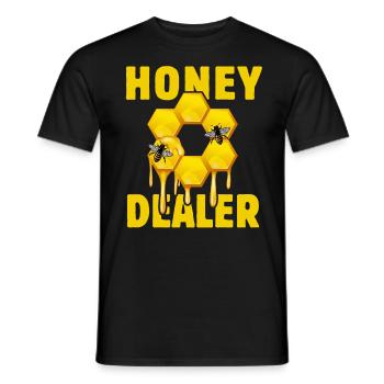 Honey Dealer - Bee Whisperer - Bee - Beekeeper - Men's T-Shirt - black - Front - AI Model Male 178 light (178cm)