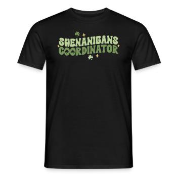 Shenanigans Coordinator Kindergarten Teacher St - Men's T-Shirt - black - Front - AI Model Male 178 light (178cm)