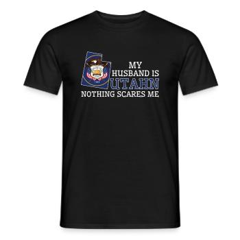 Nichts macht mir Angst Utahn Ehemann Utah - Männer T-Shirt - Schwarz - Vorne - AI Model Male 178 light (178cm)