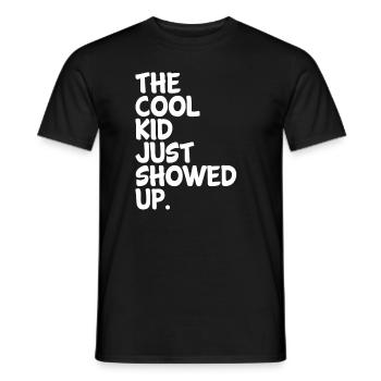 L’enfant cool vient de montrer les enfants - T-shirt homme - noir - Devant - AI Model Male 178 light (178cm)