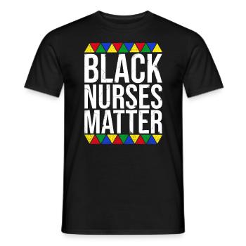 Schwarze Krankenschwestern Matter Black - Männer T-Shirt - Schwarz - Vorne - AI Model Male 178 light (178cm)