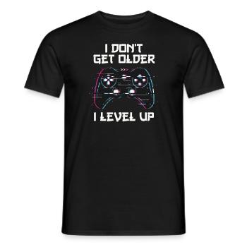 I Don't Get Older I Level Up Gamer - Männer T-Shirt - Schwarz - Vorne - AI Model Male 178 light (178cm)